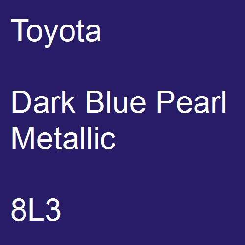 Toyota, Dark Blue Pearl Metallic, 8L3.